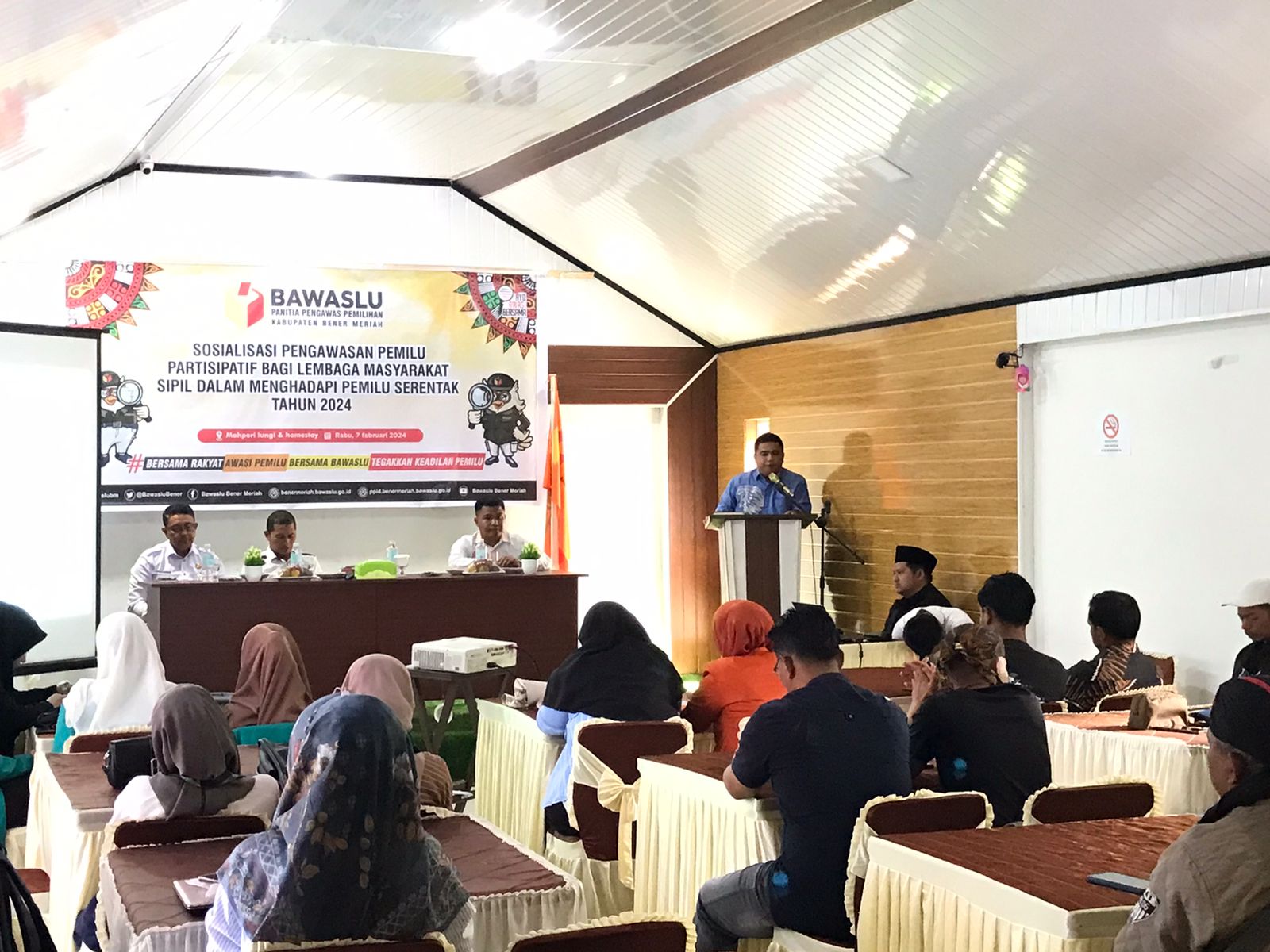 Kegiatan Sosialisasi Pengawasan Pemilu Partisipatif Lembaga Masyarakat Sipil